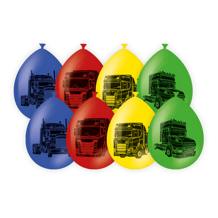 Gekleurde Ballonnen Trucks 30cm van Paper Dreams koop je bij Partywinkel