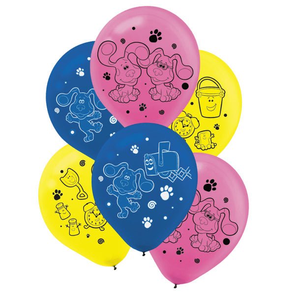 Gekleurde Bluey Ballonnen 27,5cm 6st van Riethmueller koop je bij Partywinkel