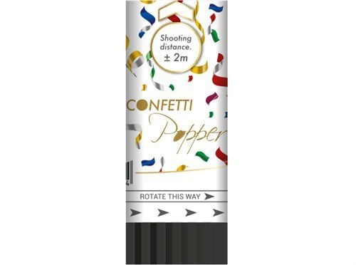 Gekleurde Confetti Kanon 11cm van Haza Witbaard koop je bij Partywinkel