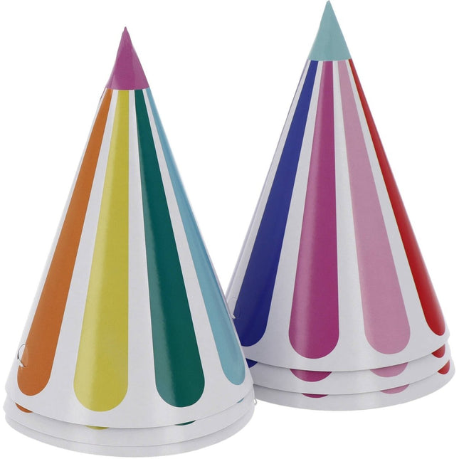 Gekleurde Feesthoedjes 16cm 6st van Folat koop je bij Partywinkel