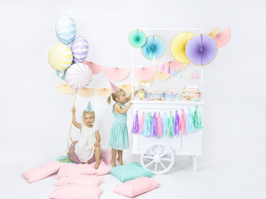 Gekleurde Feesthoedjes Pastel 16cm 6st van Partydeco koop je bij Partywinkel