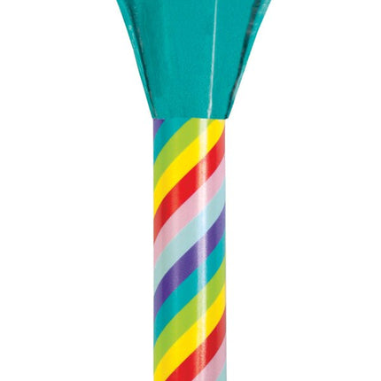 Gekleurde Feesttoeters 8st van Unique koop je bij Partywinkel