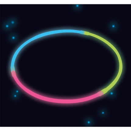 Gekleurde Kettingen Glow In The Dark 60cm 4st van Riethmueller koop je bij Partywinkel