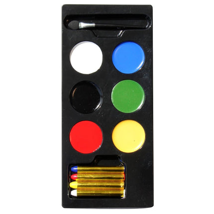 Gekleurde Make Up Palet 6st van Widmann koop je bij Partywinkel