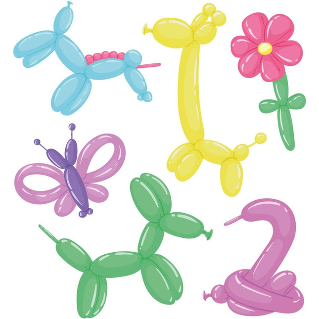 Gekleurde Modellleerballonnen Vormen 10st van Folat koop je bij Partywinkel