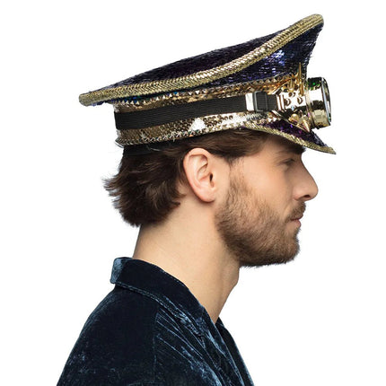 Gekleurde Pet Steampunk Bril van Boland koop je bij Partywinkel