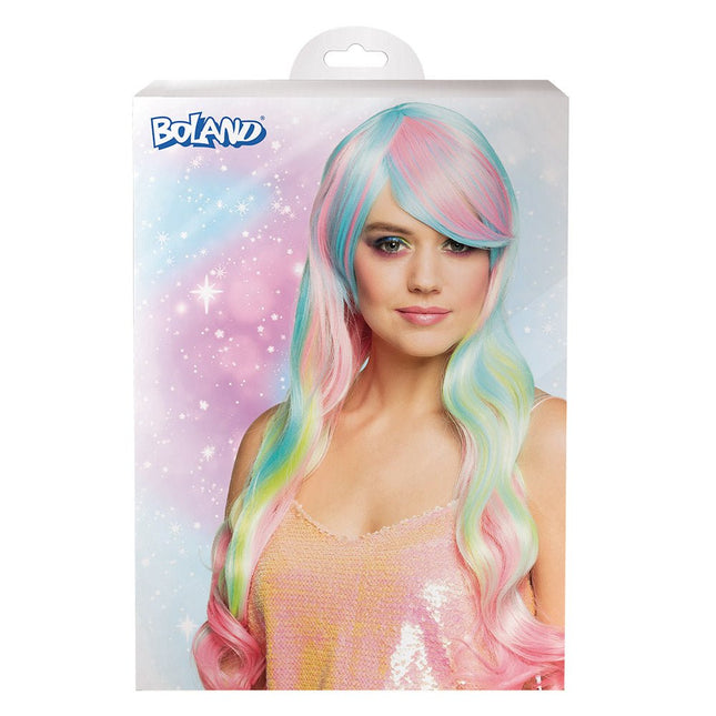 Gekleurde Pruik Heaven van Boland koop je bij Partywinkel