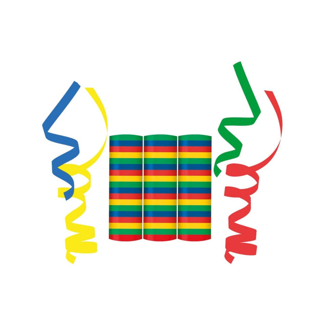 Gekleurde Serpentine 18 Ringen 4m 3st van Procos koop je bij Partywinkel