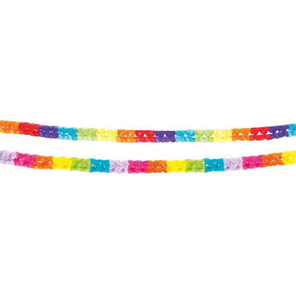 Gekleurde Slinger 2,5m 2st van Boland koop je bij Partywinkel