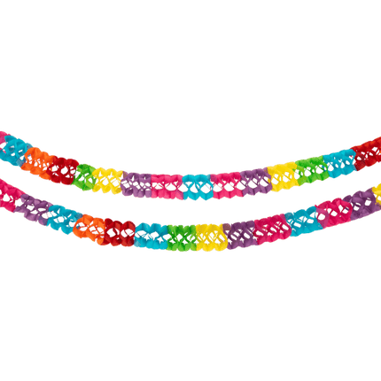 Gekleurde Slinger Stoel 2,5m 2st van Paper Dreams koop je bij Partywinkel