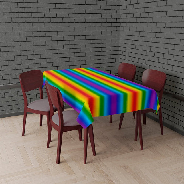 Gekleurde Tafelkleed Metallic 2,74m van Fiestas Guirca koop je bij Partywinkel