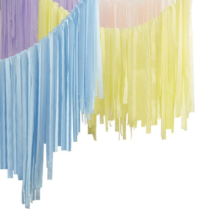 Gekleurde Wanddecoratie Slingers Pastel van Ginger Ray koop je bij Partywinkel