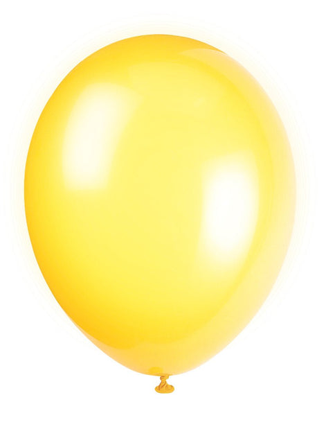 Gele Ballonnen Lemon 30cm 10st van Unique koop je bij Partywinkel