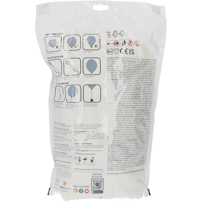 Gele Ballonnen Metallic Zesty Yellow 33cm 100st van Folat koop je bij Partywinkel