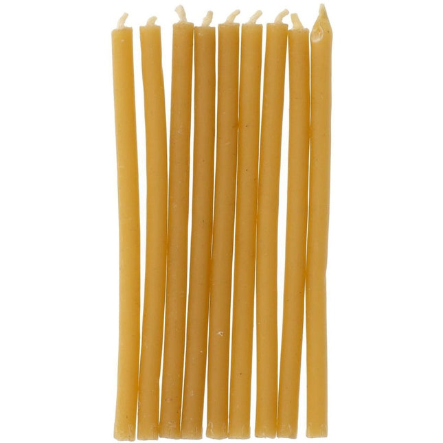 Gele Kaarsen 10cm 24st van Folat koop je bij Partywinkel