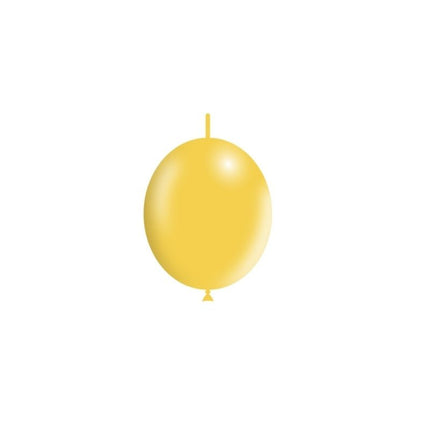 Gele Knoopballonnen 15cm 100st van Balloonia koop je bij Partywinkel