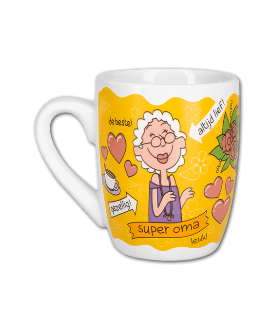 Gele Mok Oma van Paper Dreams koop je bij Partywinkel