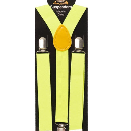 Gele Neon Bretels van Partychimp koop je bij Partywinkel