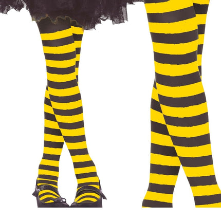 Gele Panty Gestreept Kind van Fiestas Guirca koop je bij Partywinkel