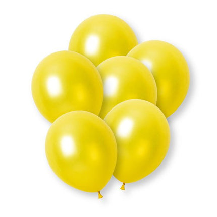 Gele Parelballonnen 30cm 8st van Unique koop je bij Partywinkel