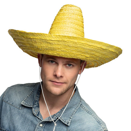 Gele Sombrero 49cm van Boland koop je bij Partywinkel