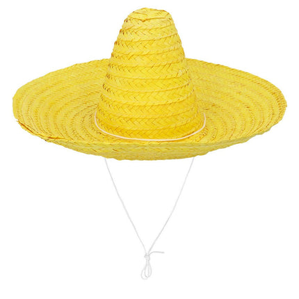 Gele Sombrero 49cm van Boland koop je bij Partywinkel