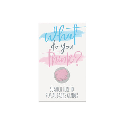 Gender Reveal Kraskaarten Meisje 10st van Unique koop je bij Partywinkel