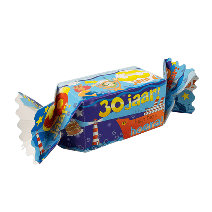 Geschenkdoosje 30 Jaar 26cm van Paper Dreams koop je bij Partywinkel