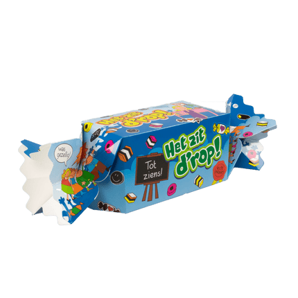 Geschenkdoosje Het Zit D'Rop 26cm van Paper Dreams koop je bij Partywinkel