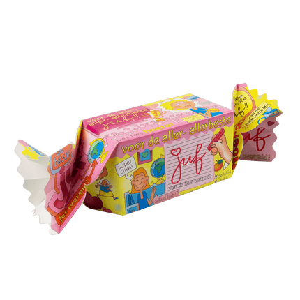 Geschenkdoosje Juf 26cm van Paper Dreams koop je bij Partywinkel