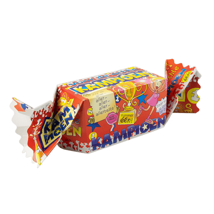Geschenkdoosje Kampioen 26cm van Paper Dreams koop je bij Partywinkel