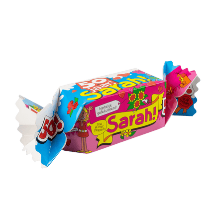 Geschenkdoosje Sarah 50 Jaar 26cm van Paper Dreams koop je bij Partywinkel