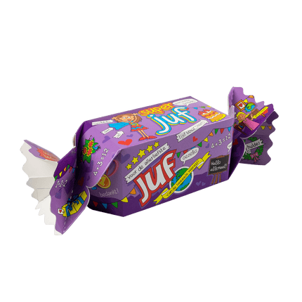 Geschenkdoosje Super Juf 26cm van Paper Dreams koop je bij Partywinkel