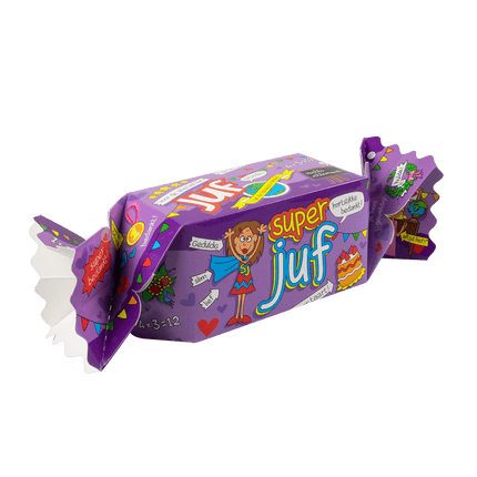 Geschenkdoosje Super Juf 26cm van Paper Dreams koop je bij Partywinkel