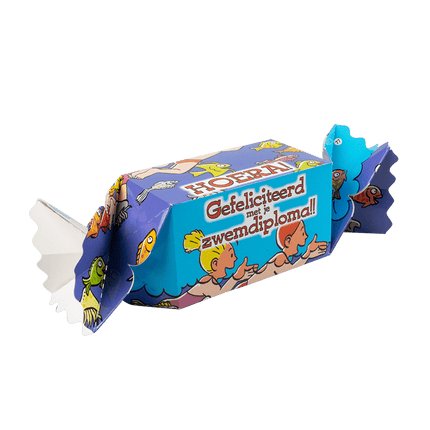 Geschenkdoosje Zwemdiploma 26cm van Paper Dreams koop je bij Partywinkel