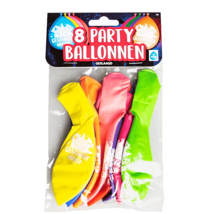 Geslaagd Ballonnen Hoera 30cm 8st van Paper Dreams koop je bij Partywinkel
