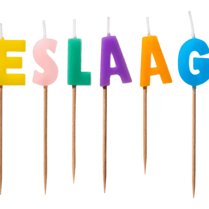 Geslaagd Kaarsen 14cm van Paper Dreams koop je bij Partywinkel