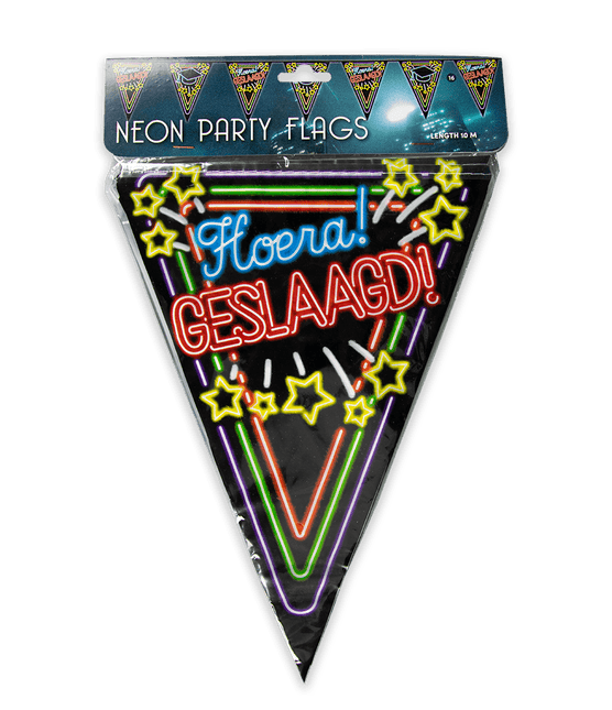 Geslaagd Slingers Neon 10m van Paper Dreams koop je bij Partywinkel