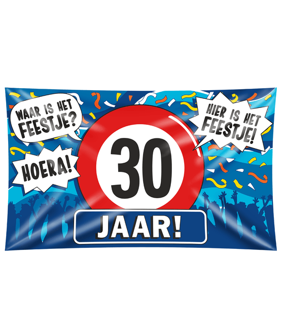 Gevelvlag 30 Jaar 1,5m van Paper Dreams koop je bij Partywinkel