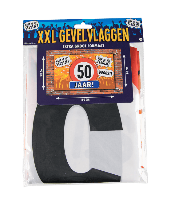 Gevelvlag 50 Jaar 1,5m van Paper Dreams koop je bij Partywinkel