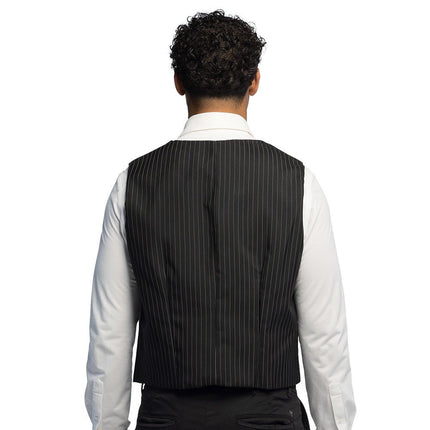 Gilet Pinstripe zwart (L/XL) van Boland koop je bij Partywinkel