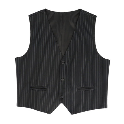 Gilet Pinstripe zwart (L/XL) van Boland koop je bij Partywinkel