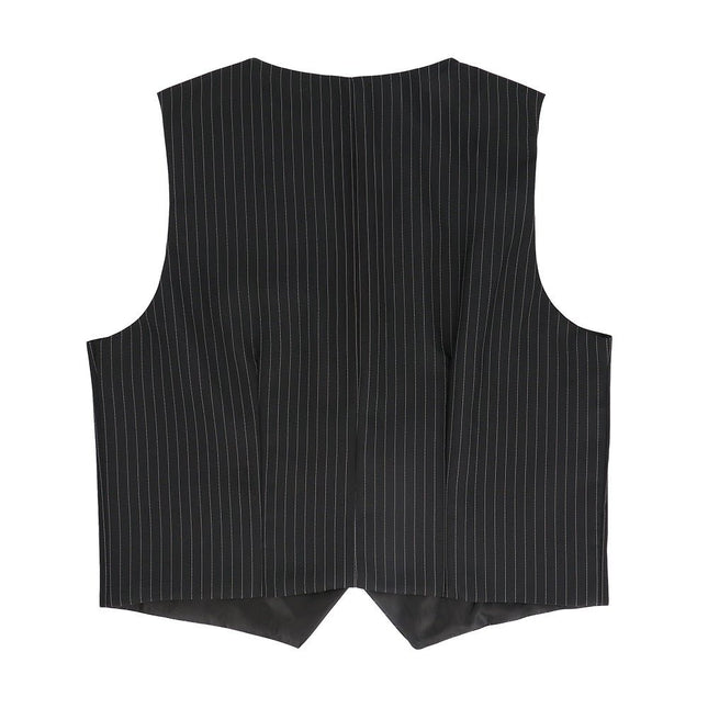 Gilet Pinstripe zwart (L/XL) van Boland koop je bij Partywinkel