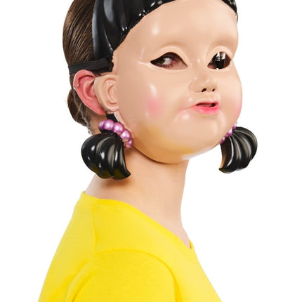 Girl Doll Masker – Squid Game van Rubies koop je bij Partywinkel