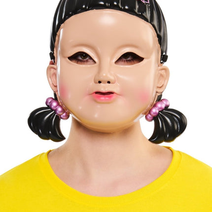 Girl Doll Masker – Squid Game van Rubies koop je bij Partywinkel