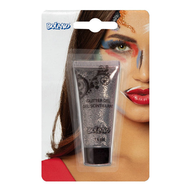 Glitter Gel Zilver 14ml van Boland koop je bij Partywinkel