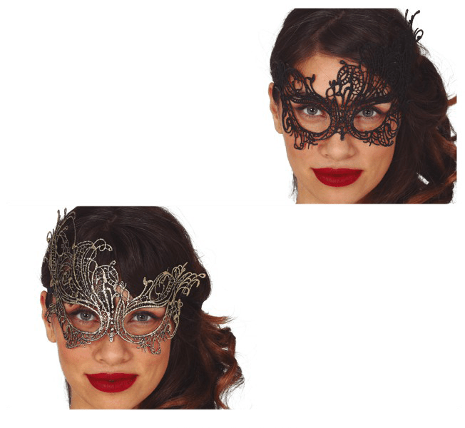 Goud Filigraan Masker van Fiestas Guirca koop je bij Partywinkel