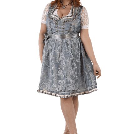 Goud Zilveren Dirndl Jurk Oktoberfest Dames 2 Delig van Haus Huberts koop je bij Partywinkel