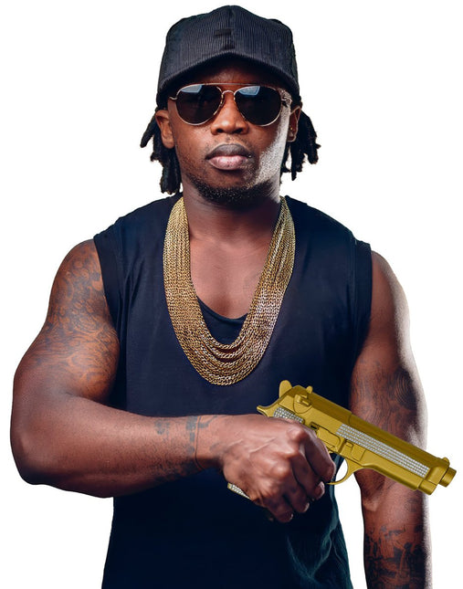 Goud Zilveren Nep Pistool Glitters van Fiestas Guirca koop je bij Partywinkel