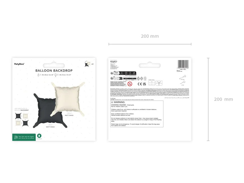 Goud Zwarte Ballon 35cm 4st van Partydeco koop je bij Partywinkel